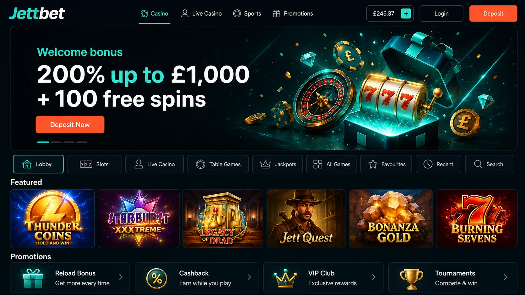 Jettbet Casino general information brand overview