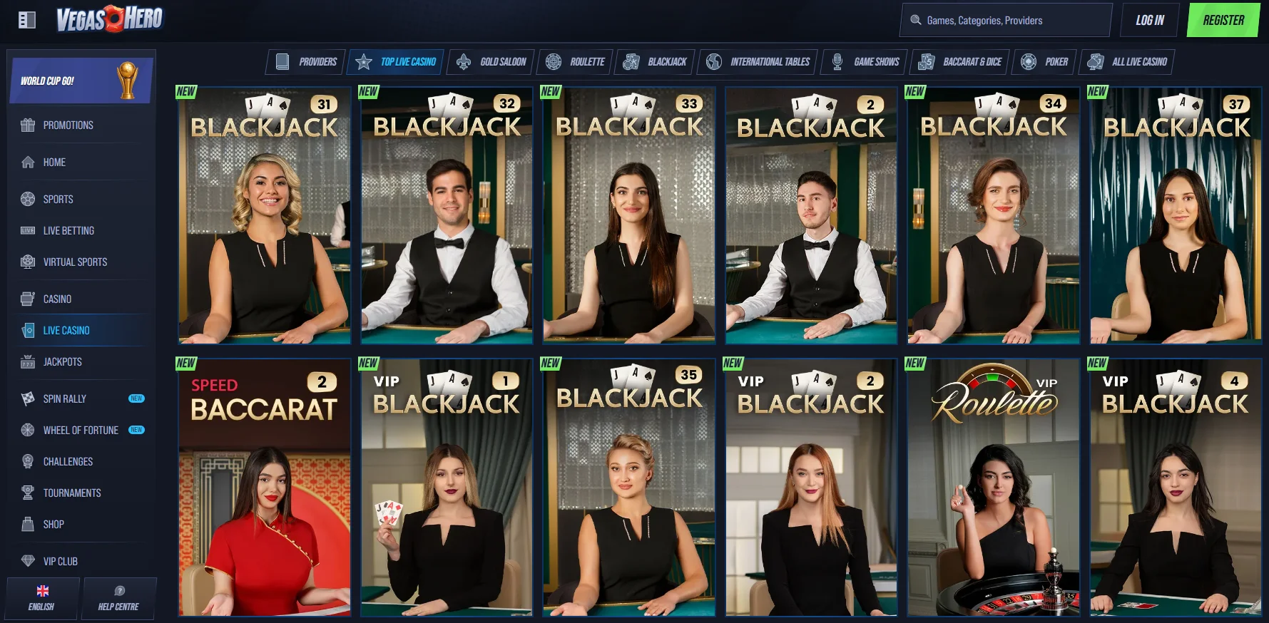 Mobile gaming experience – Vegas Hero Casino