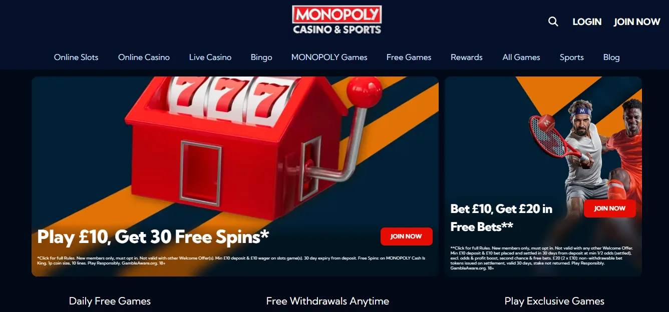 Monopoly Casino slots UK — best slot games for UK players