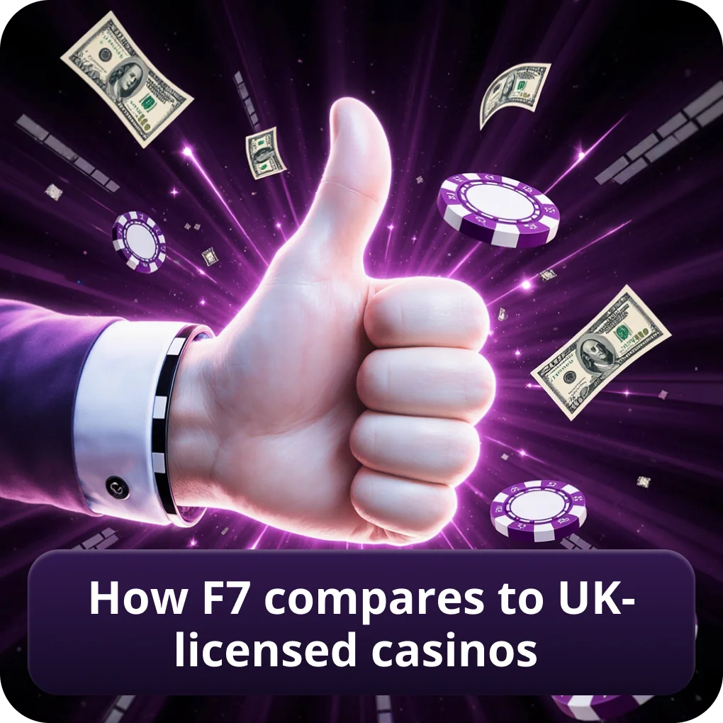 How F7 Compares To UK-Licensed Casinos
