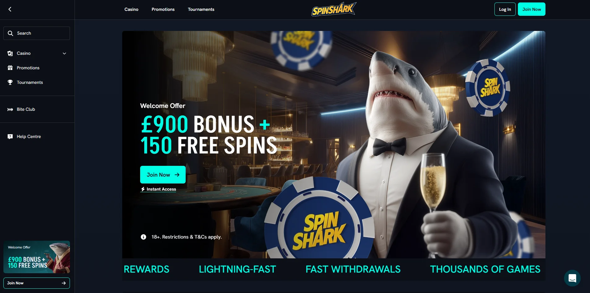 Ongoing promotions at Spinshark